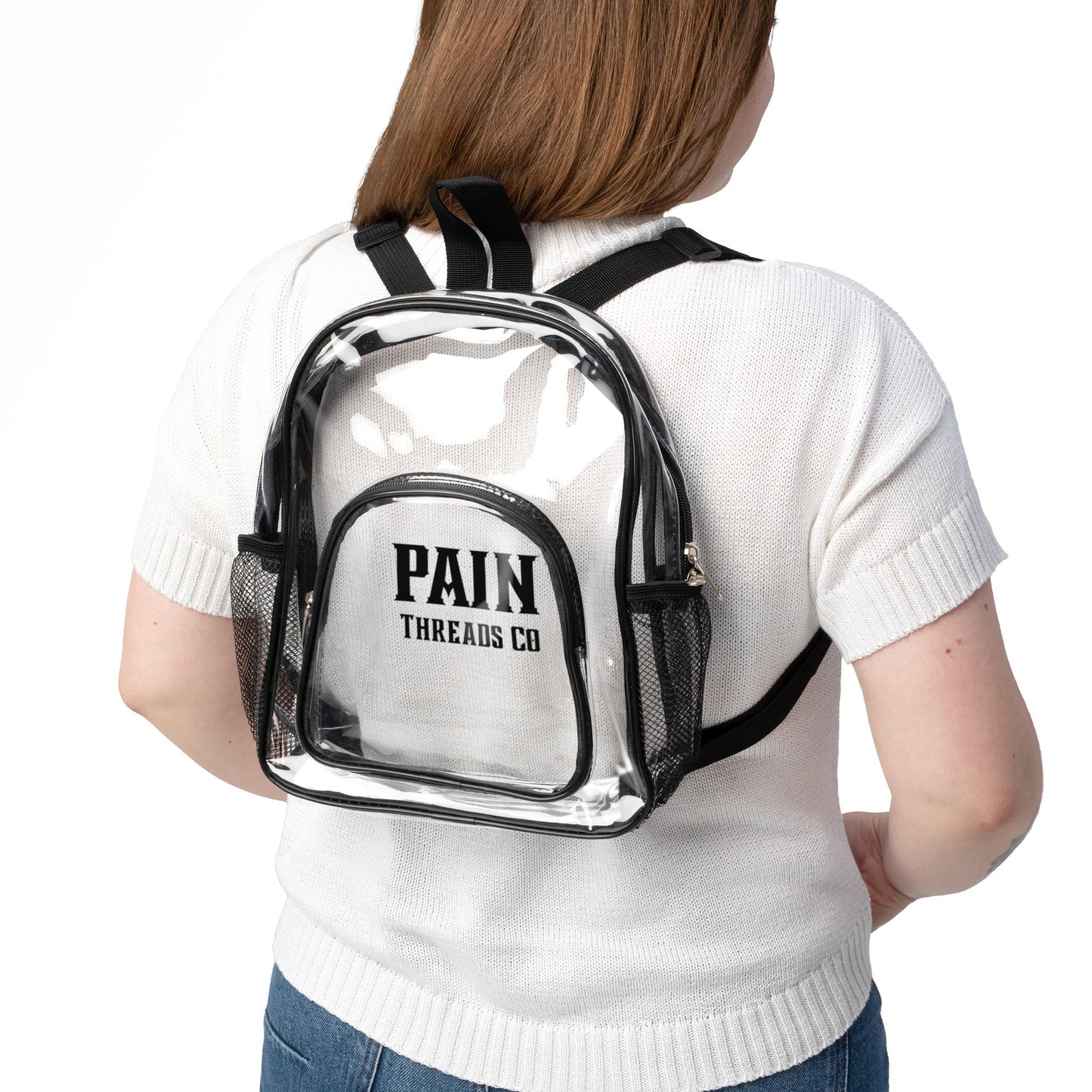 PAIN Threads Co Crystal Carnage Clear Stadium Backpack
