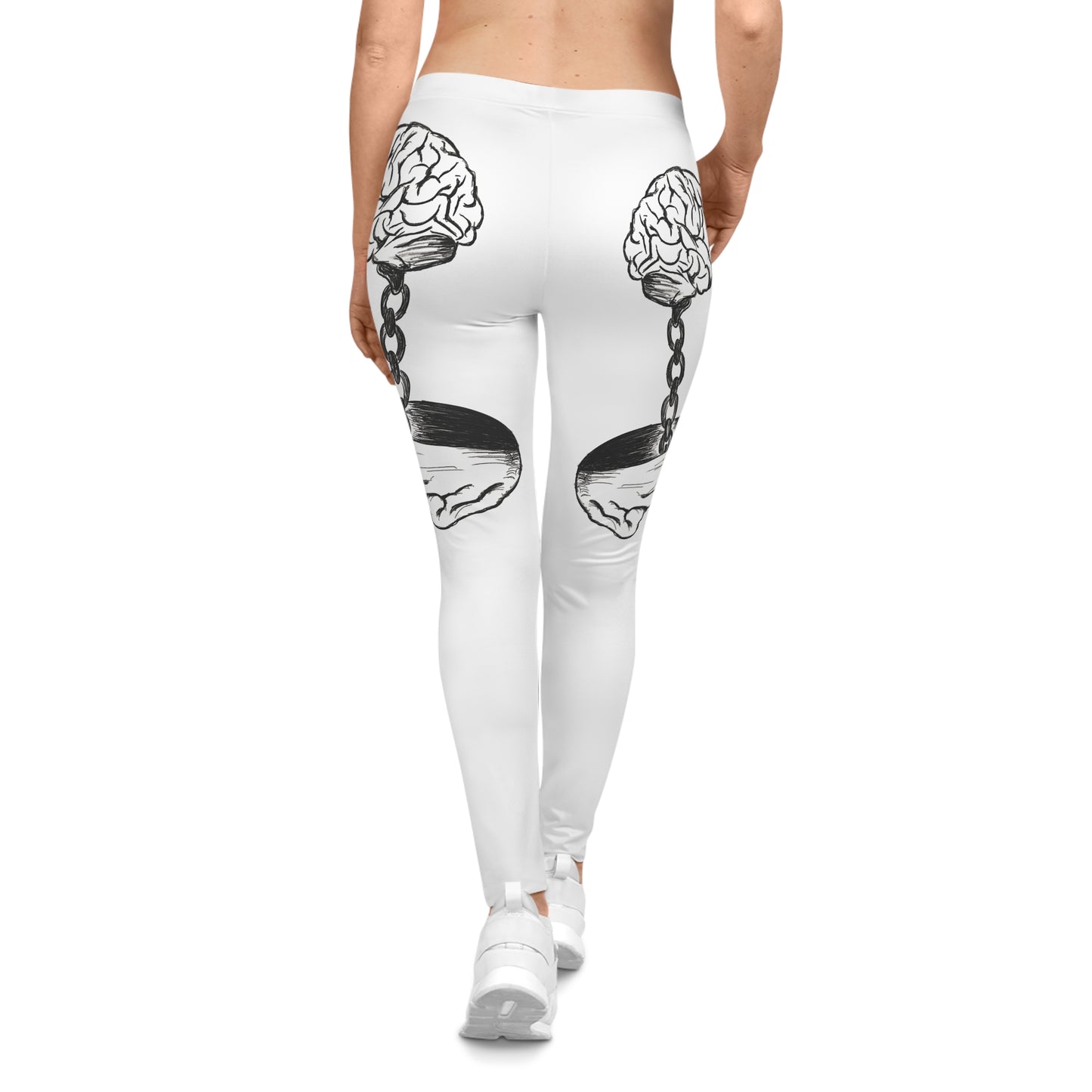 Chain Brain Skull Leggings